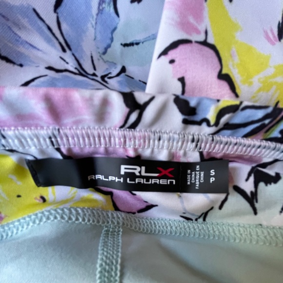 Ralph Lauren Sport Floral Golf Skirt Skort, Black / Pink / Blue / Yellow - Picture 5 of 7